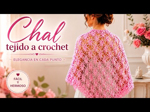 Muestra de Puntada elegante a crochet de solo 2 vueltas